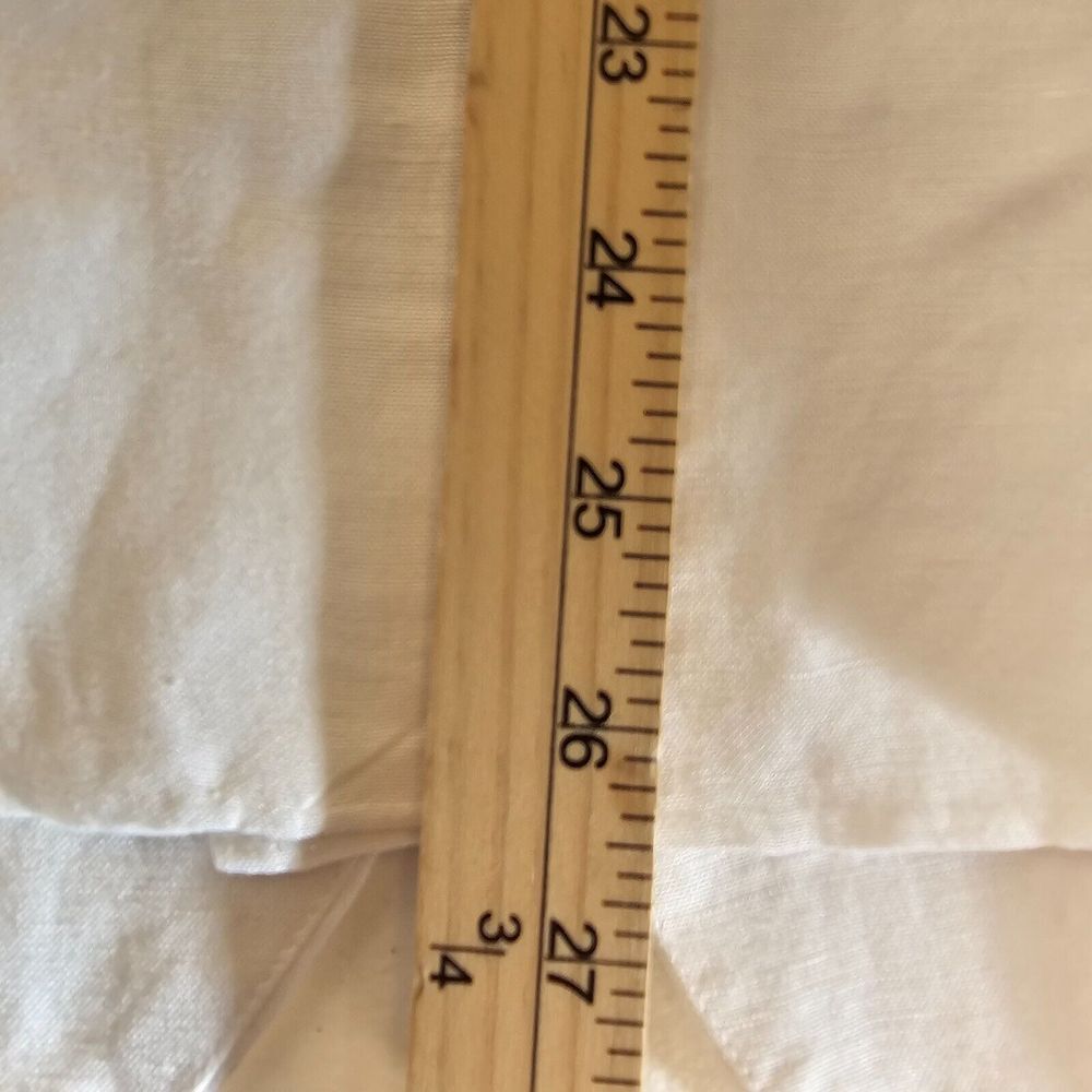 Jessica London Womans Lined Button Up Linen Blend Blazer White Plus SZ 22W NWOT - Picture 10 of 11